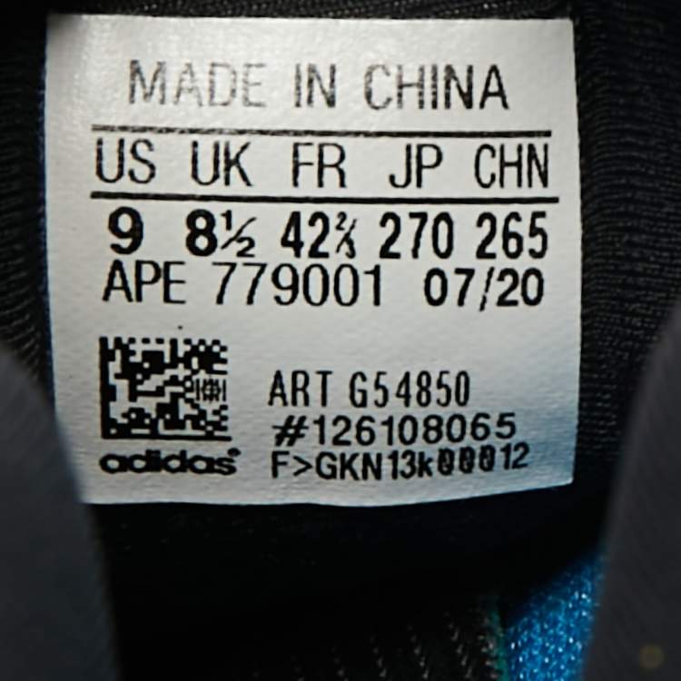 Pre Owned Yeezy x Adidas Blue/White Knit Fabric 700 V3 Arzareth Sneakers Size 42 2/3