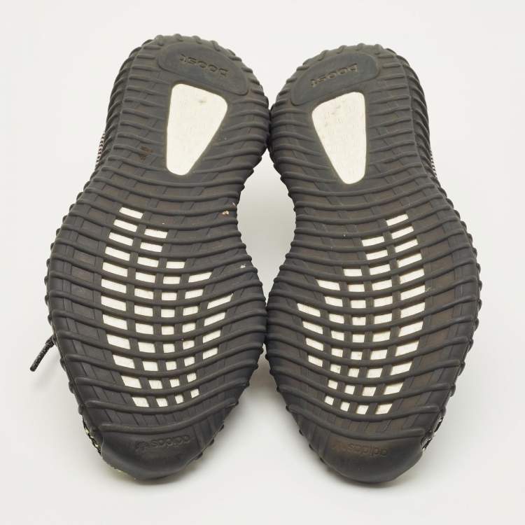 Pre Owned Yeezy x Adidas Boost 350 V2 Size 44.5 Multicolor Knit Fabric Low Top Sneakers