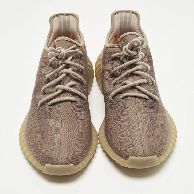 Pre Owned Yeezy x Adidas Boost 350 V2 Size 46.5 Purple Mesh Mono Mist Low Top Sneakers