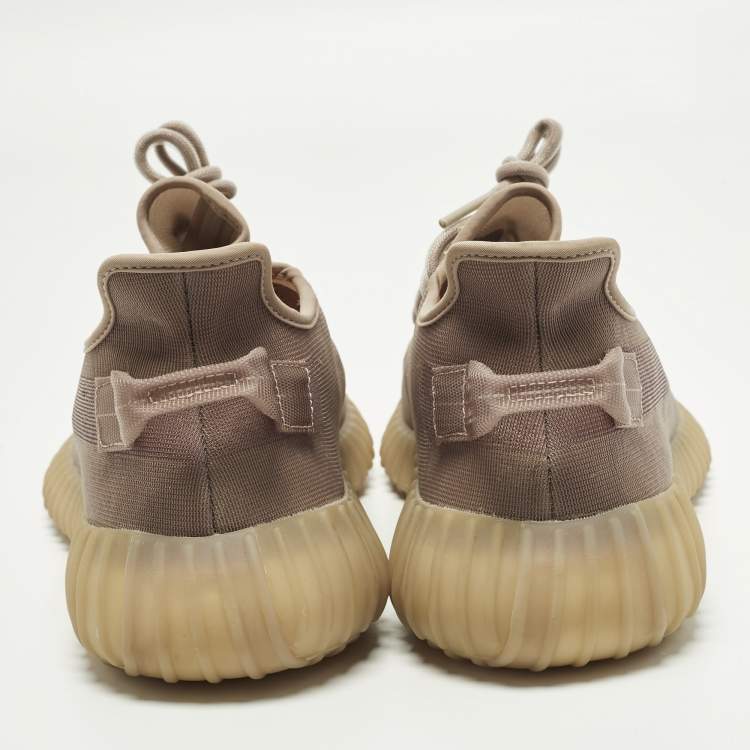 Pre Owned Yeezy x Adidas Boost 350 V2 Size 46.5 Purple Mesh Mono Mist Low Top Sneakers