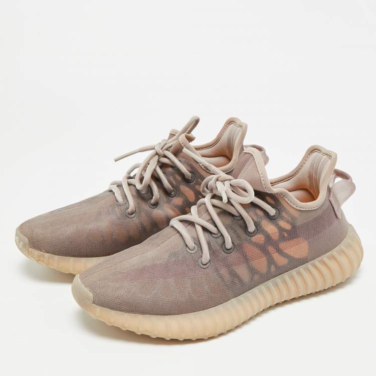 Pre Owned Yeezy x Adidas Boost 350 V2 Mono Mist Size 39 1/3 Purple Mesh Low Top Sneakers