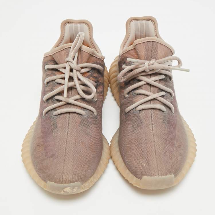 Pre Owned Yeezy x Adidas Boost 350 V2 Mono Mist Size 39 1/3 Purple Mesh Low Top Sneakers