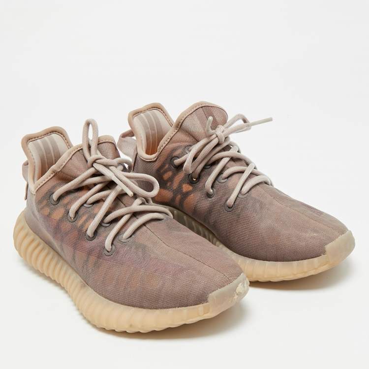 Pre Owned Yeezy x Adidas Boost 350 V2 Mono Mist Size 39 1/3 Purple Mesh Low Top Sneakers