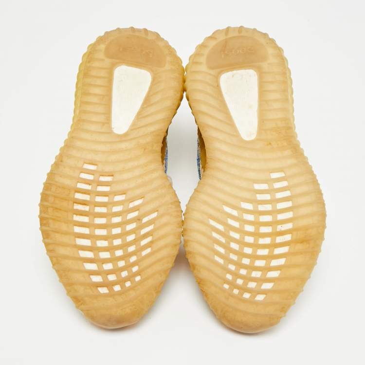 مملوكة مسبقًا Yeezy x Adidas Boost 350 V2 MX Oat Size 39 1/3 Multicolor Knit Fabric Low Top Sneakers