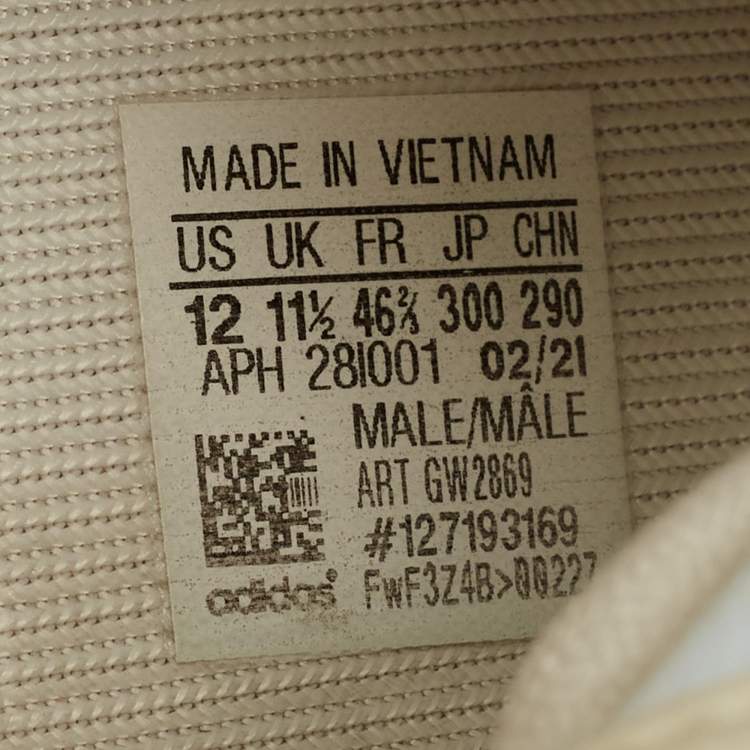 Pre Owned Yeezy x Adidas Boost 350 V2 Size 46.5 Blue/White Mesh Mono Ice Lace Up Sneakers