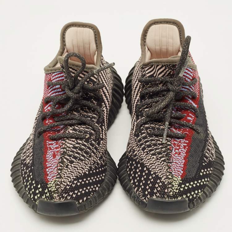 مملوكة مسبقًا Yeezy x Adidas Boost 350 V2 Yecheil Size 38.5 Multicolor Knit Fabric Low Top Sneakers