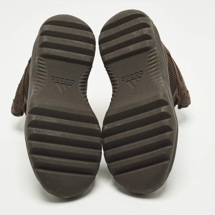 Pre Owned Yeezy x Adidas Desert Boot Size 44 Brown Suede Lace Up Sneakers