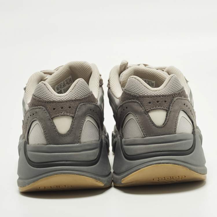 Pre Owned Yeezy x Adidas 700 V2 Tephra Size 44 Grey Canvas and Suede Low Top Sneakers