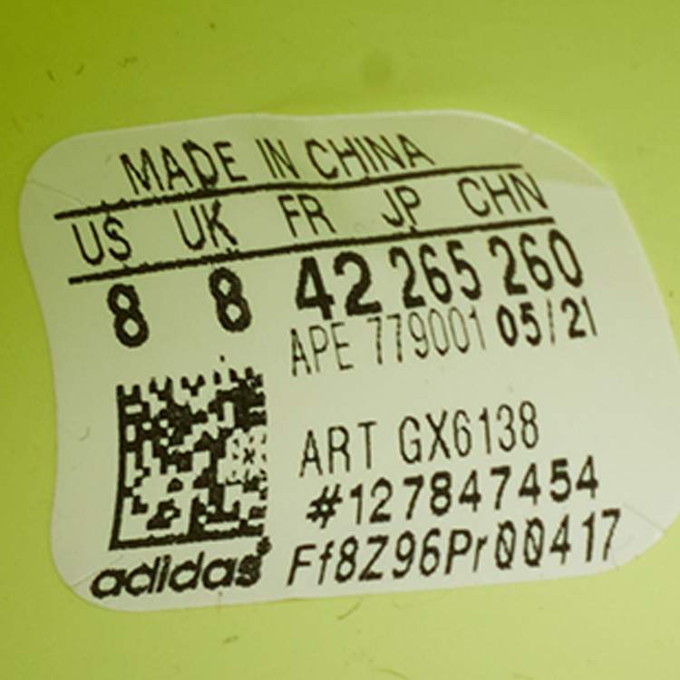 Pre Owned Yeezy x Adidas Glow Size 42 Neon Green Rubber Pool Slide