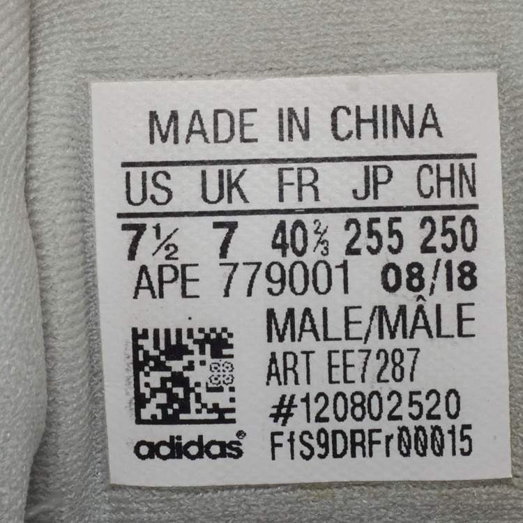 Pre Owned Yeezy x Adidas Yeezy 500 Size 40.5 Grey/Blue Mesh and Suede Low Top Sneakers