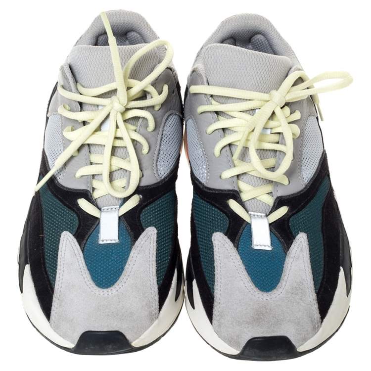 Pre Owned Yeezy x Adidas Multicolor Mix Media Boost 700 Wave Runner Sneakers Size 41.5