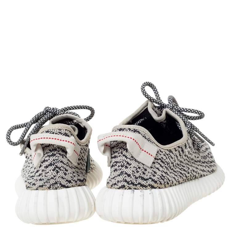 Pre Owned Yeezy x Adidas Turtledove Cotton Knit Boost 350 Sneakers Size 42.5