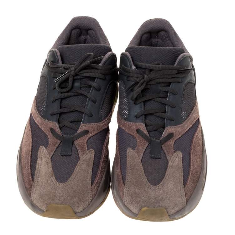 Pre Owned Yeezy x Adidas Multicolor Mix Media Boost 700 Mauve Sneakers Size 45.5
