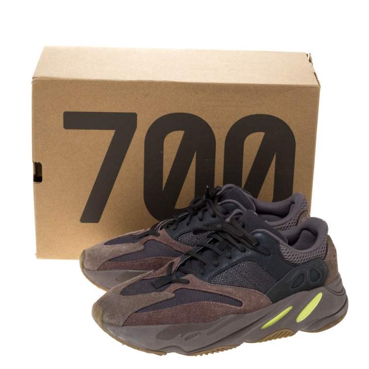Pre Owned Yeezy x Adidas Multicolor Mix Media Boost 700 Mauve Sneakers Size 45.5