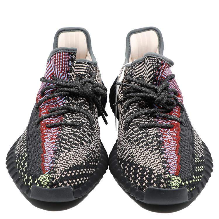 Pre Owned Yeezy x Adidas Multicolor Yecheil Cotton Knit Boost 350 V2 Sneakers Size 40 2/3