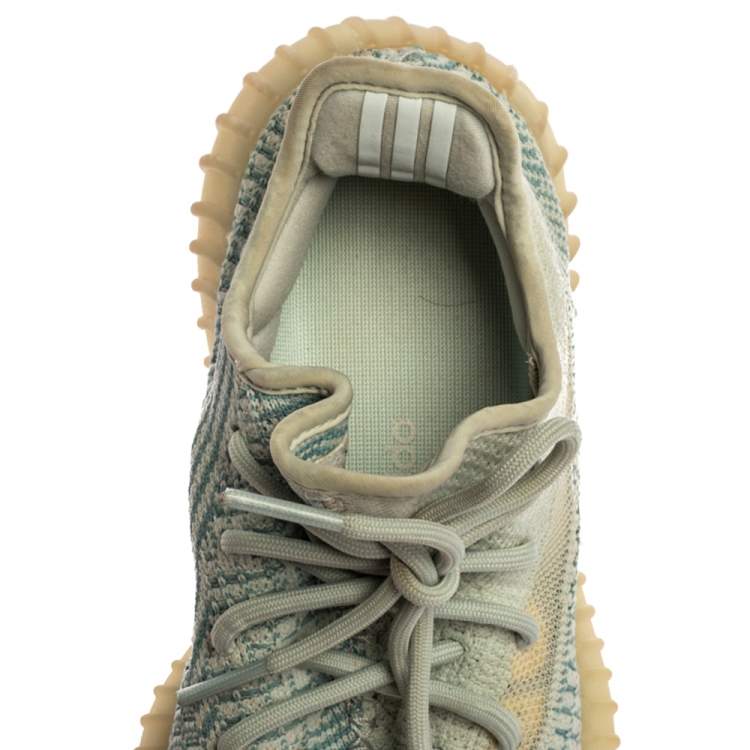 Pre Owned Yeezy x Adidas Blue/White Cotton Knit Boost 350 V2 'Cloud White' Sneakers Size 38