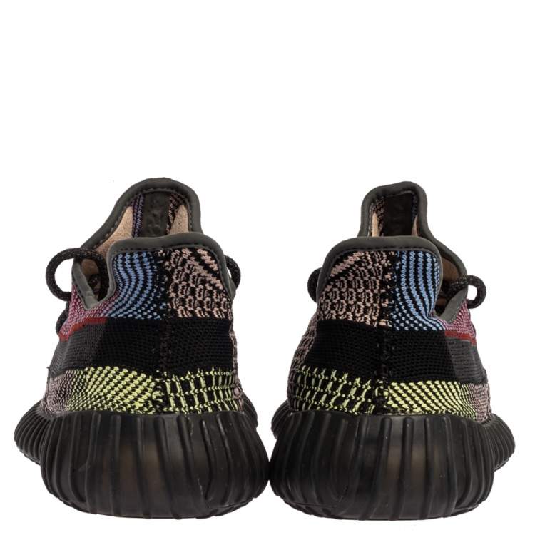 Pre Owned Yeezy x Adidas Multicolor Yecheil Cotton Knit Boost 350 V2 Sneakers Size 45.5
