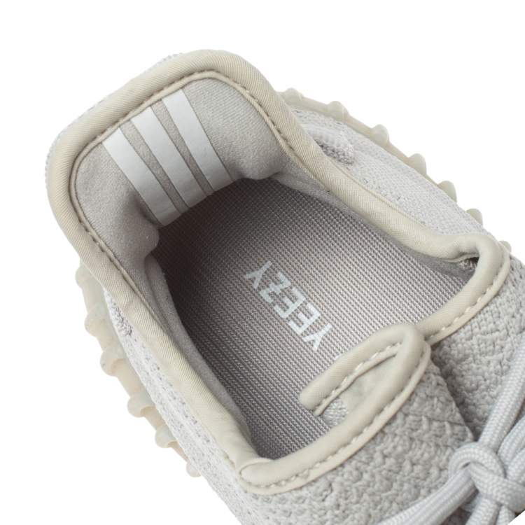 Pre Owned Yeezy x Adidas Sesame Cotton Knit Boost 350 V2 Sneakers Size 45.5
