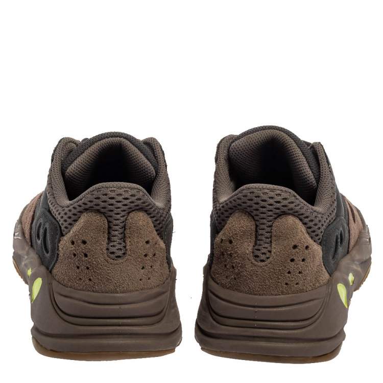 Pre Owned Yeezy x Adidas Multicolor Suede And Mesh Boost 700 Mauve Sneakers Size 37 1/3