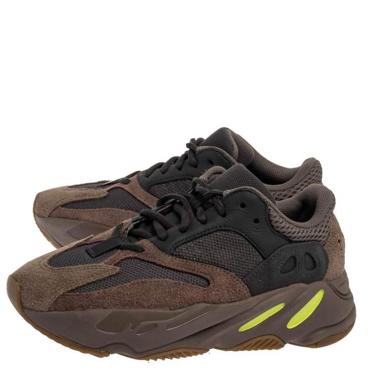 Pre Owned Yeezy x Adidas Multicolor Suede And Mesh Boost 700 Mauve Sneakers Size 37 1/3