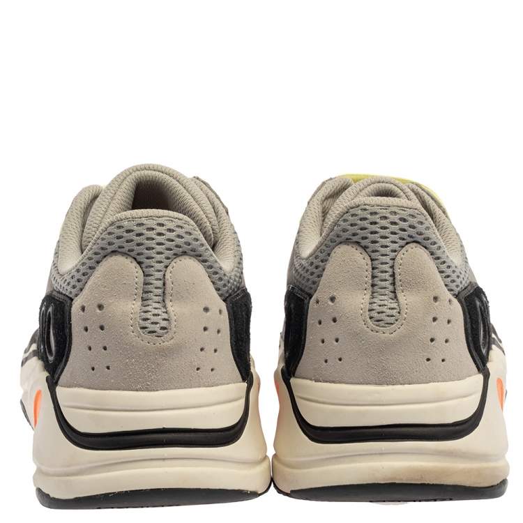Pre Owned Yeezy x adidas Multicolor Mesh And Suede Leather Boost 700 Wave Runner Sneakers Size 44 2/3