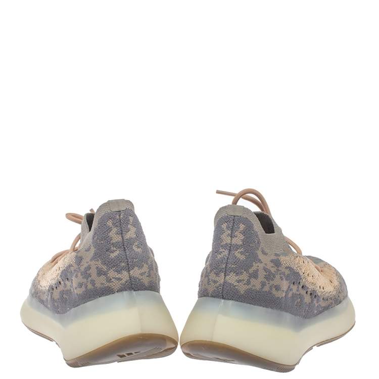 Pre Owned Yeezy x adidas Multicolor Knit Fabric Boost 380 Mist Sneakers Size 46 2/3