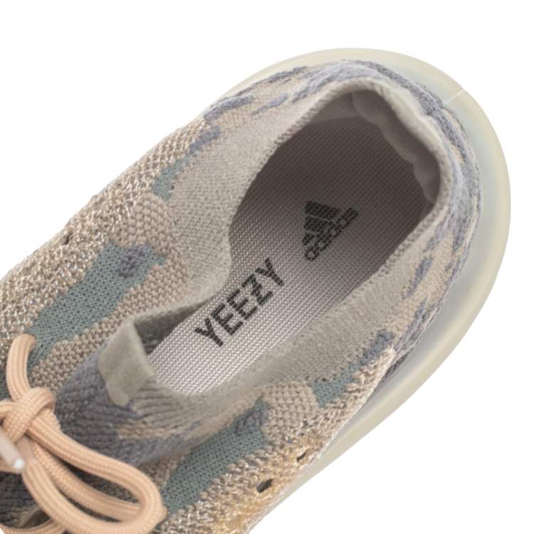 Pre Owned Yeezy x adidas Multicolor Knit Fabric Boost 380 Mist Sneakers Size 46 2/3
