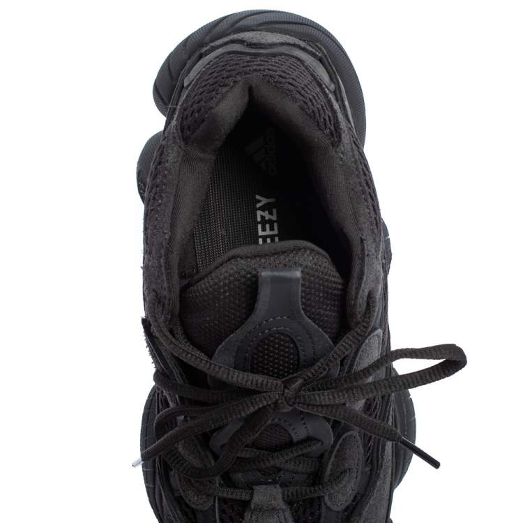 Pre Owned Yeezy x Adidas Utility Black Suede And Mesh Boost 500 Sneakers Size 39 1/3