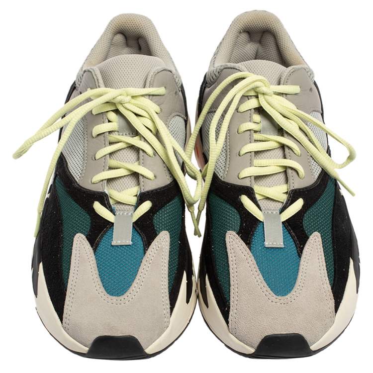 Pre Owned Yeezy x adidas Multicolor Suede And Mesh Boost 700 Wave Runner Sneakers Size 42 2/3