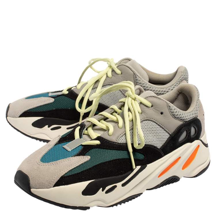 Pre Owned Yeezy x adidas Multicolor Suede And Mesh Boost 700 Wave Runner Sneakers Size 42 2/3