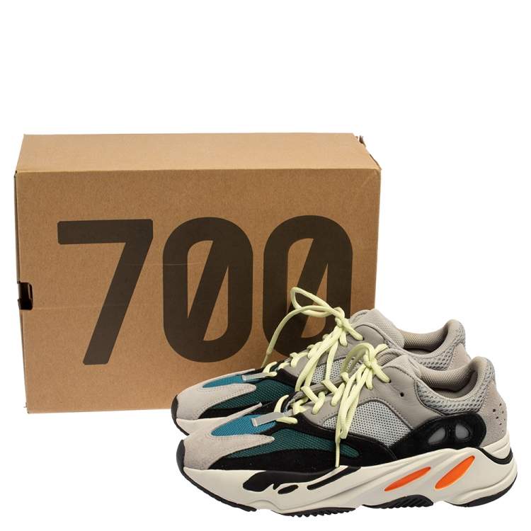 Pre Owned Yeezy x adidas Multicolor Suede And Mesh Boost 700 Wave Runner Sneakers Size 42 2/3