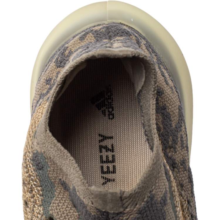 Pre Owned Yeezy x Adidas Grey Knit Fabric Boost 380 Mist Non Reflective Sneakers Size 40