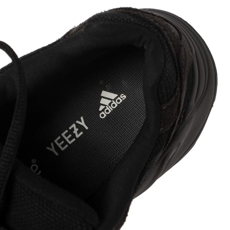 Pre Owned Yeezy x Adidas Black/Grey Suede And Canvas Boost 700 V2 Vanta Sneakers Size 42
