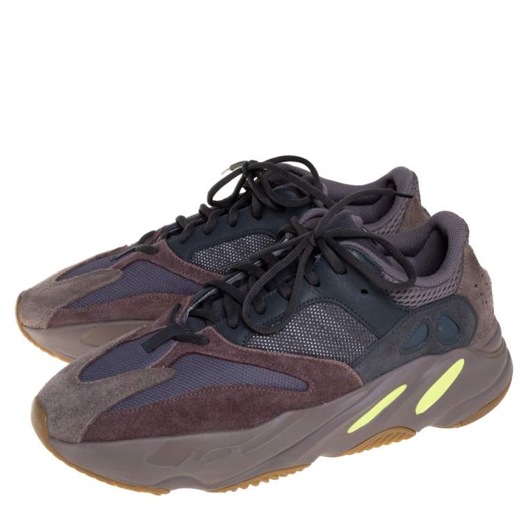 Pre Owned Yeezy x adidas Multicolor Mix Media Boost 700 Mauve Sneakers Size 46 2/3
