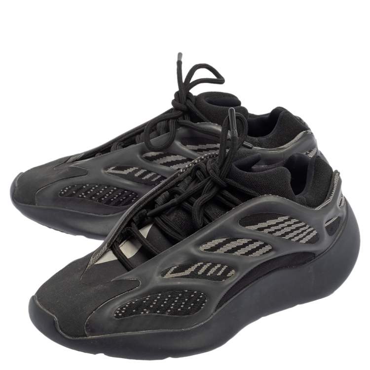 Pre Owned Yeezy x adidas Black Knit Fabric And Polyurethane 700 V3 Alvah Low Top Sneakers Size 39 1/3