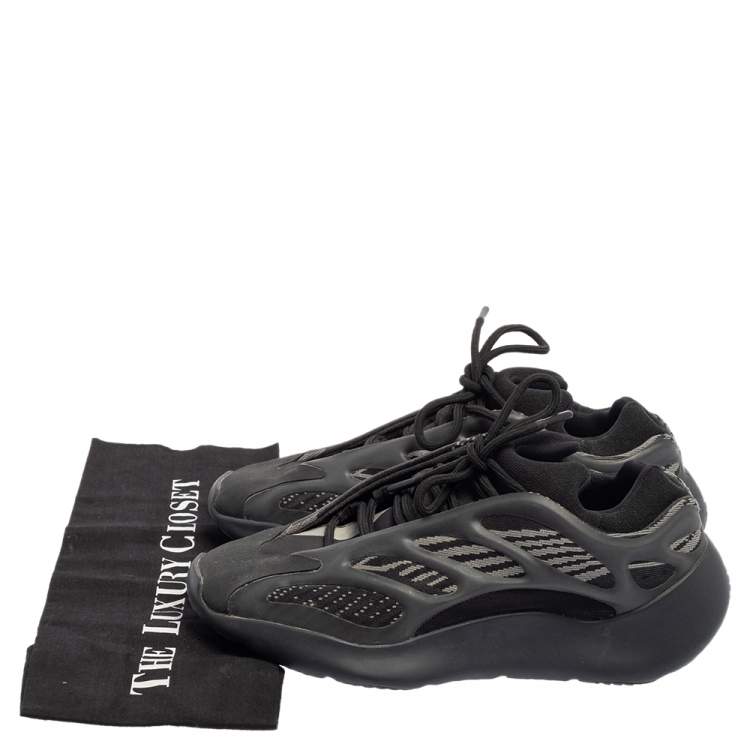 Pre Owned Yeezy x adidas Black Knit Fabric And Polyurethane 700 V3 Alvah Low Top Sneakers Size 39 1/3