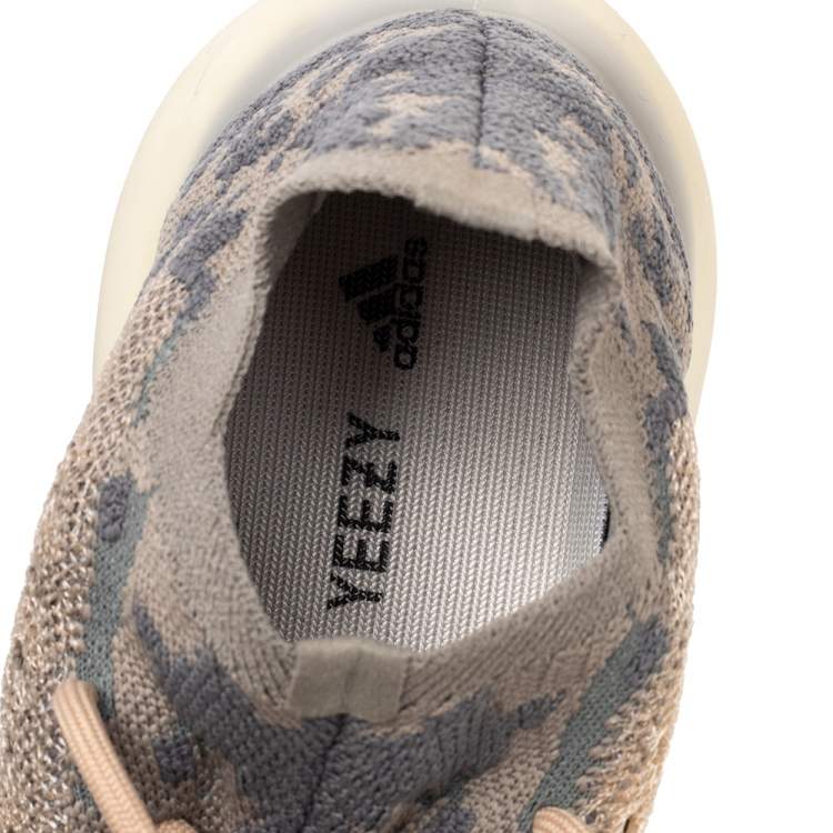 Pre Owned Yeezy x adidas Grey Knit Fabric Boost 380 Mist Low Top Sneakers Size 39 1/3