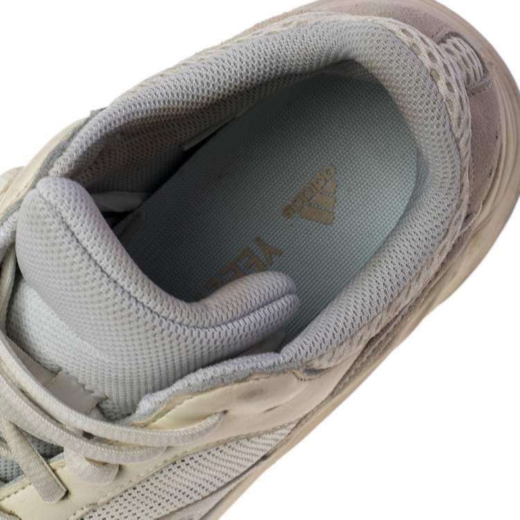 Pre Owned Yeezy x Adidas White Mesh And Suede Boost 700 Analog Sneakers Size 42