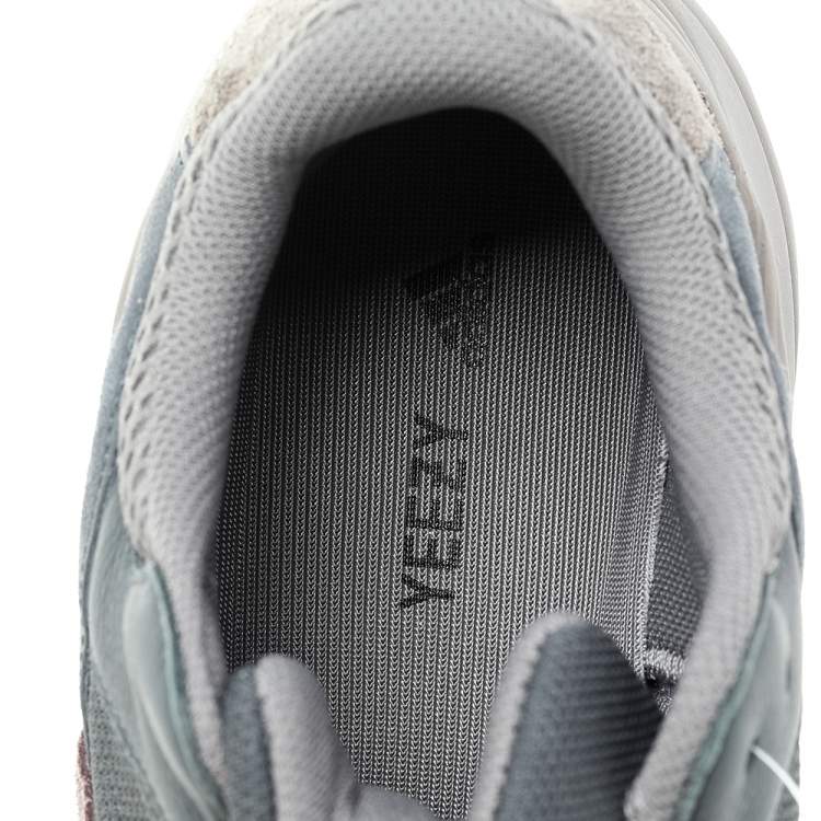 Pre Owned Yeezy x adidas Grey/Brown Mesh And Suede Mauve 700 Low Top Sneakers Size 42 2/3