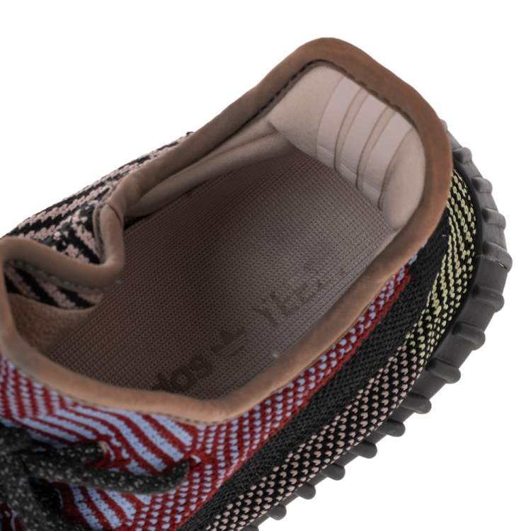 Pre Owned Yeezy x Adidas Multicolor Knit Fabric Boost 350 V2 Yecheil (Non-Reflective) Sneakers Size 41 1/3