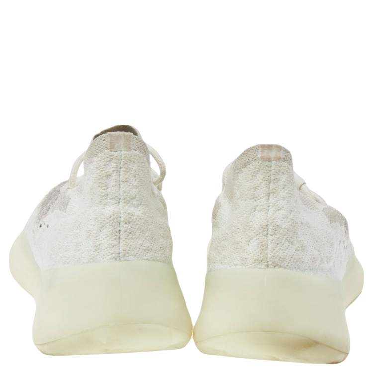 Pre Owned Yeezy x adidas Mint Green/Grey Knit Fabric Boost 380 Calcite Glow Sneakers Size 44 2/3