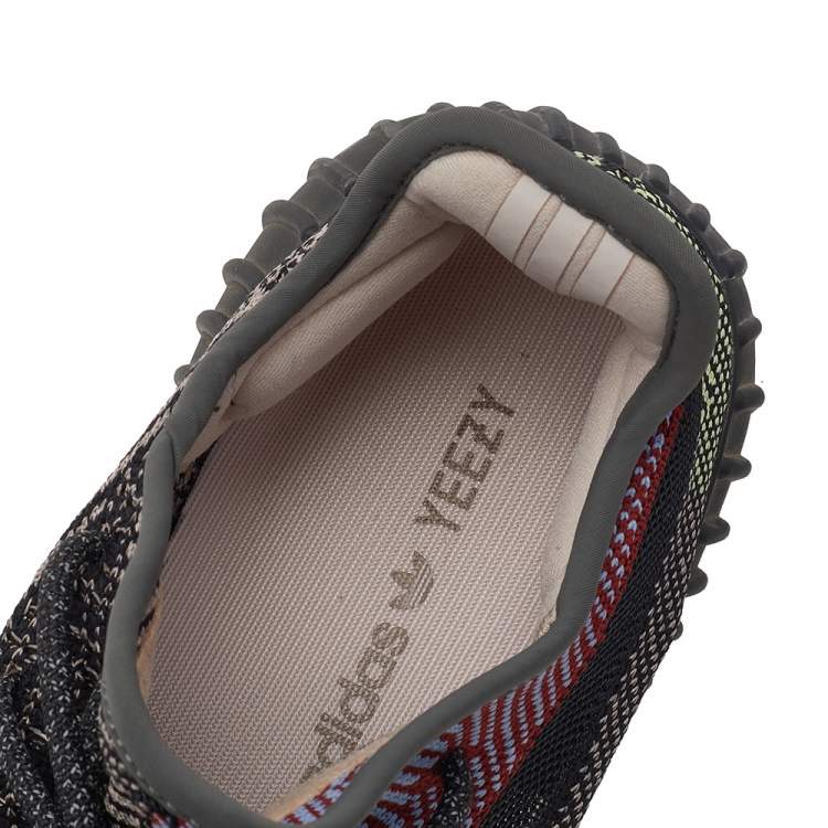 Pre Owned Yeezy x adidas Multicolor Knit Fabric Boost 350 V2 Yecheil (Non Reflective) Low Top Sneakers Size 42 2/3