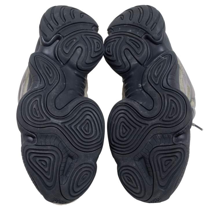 مملوكة مسبقًا Yeezy x Adidas Grey Suede and Neoprene Yeezy 500 Mist Slate High Sneakers Size 46