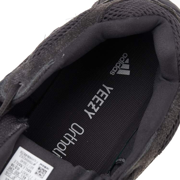 Pre Owned Yeezy x Adidas Black Mesh And Suede 500 Utility Sneakers Size 46 2/3