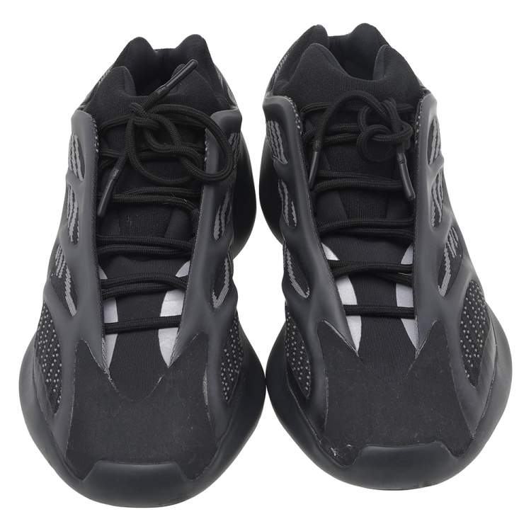 Pre Owned Yeezy x Adidas Black Knit Fabric And Polyurethane 700 V3 Alvah Low Top Sneakers Size 46 2/3