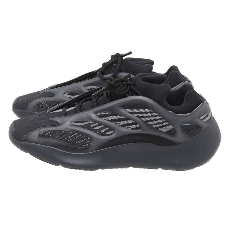Pre Owned Yeezy x Adidas Black Knit Fabric And Polyurethane 700 V3 Alvah Low Top Sneakers Size 46 2/3