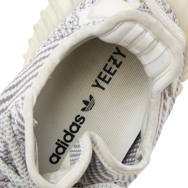 Pre Owned Yeezy x Adidas Grey Knit Fabric Boost 350 V2 Low Top Sneakers Size 37.5