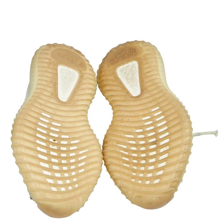 Pre Owned Yeezy x adidas Butter Knit Fabric Boost 350 V2 Non-Reflective Sneakers Size 37 1/3