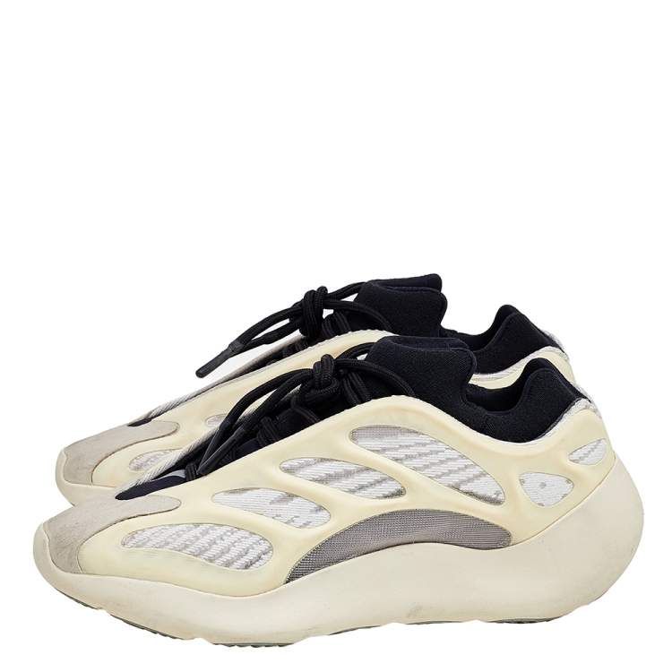Pre Owned Yeezy x Adidas Cream Mesh And Rubber 700  V3 Azael Low Top Sneakers Size 37 1/3