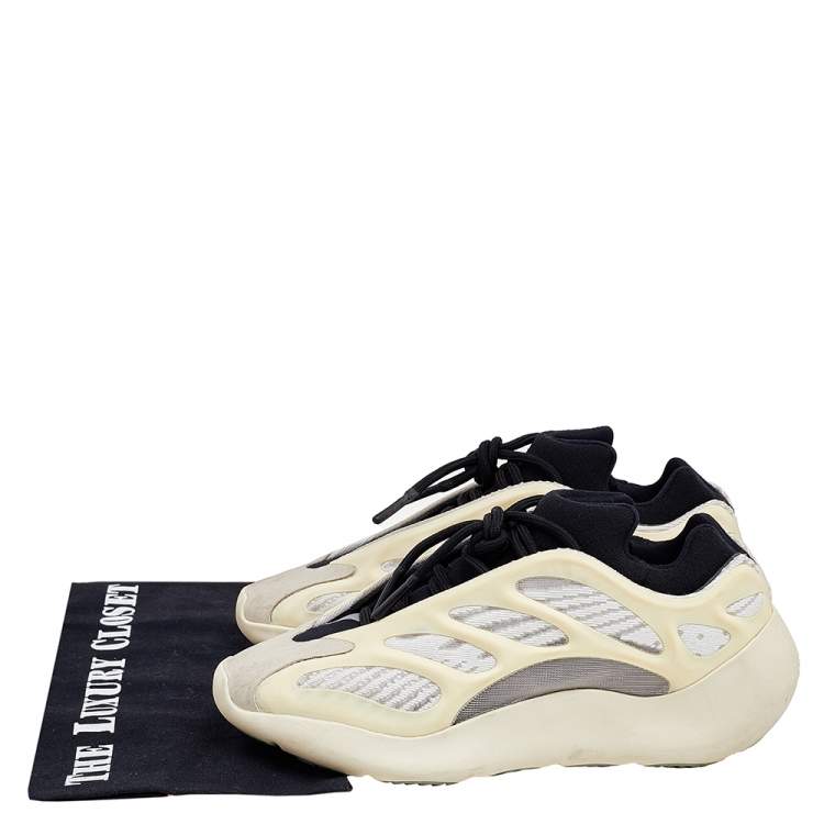 Pre Owned Yeezy x Adidas Cream Mesh And Rubber 700  V3 Azael Low Top Sneakers Size 37 1/3